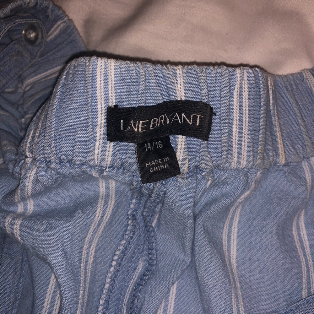 Light blue pin striped summer dress